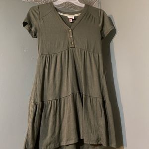 Knox Rose Olive Green Babydoll Dress - Worn Once - XS